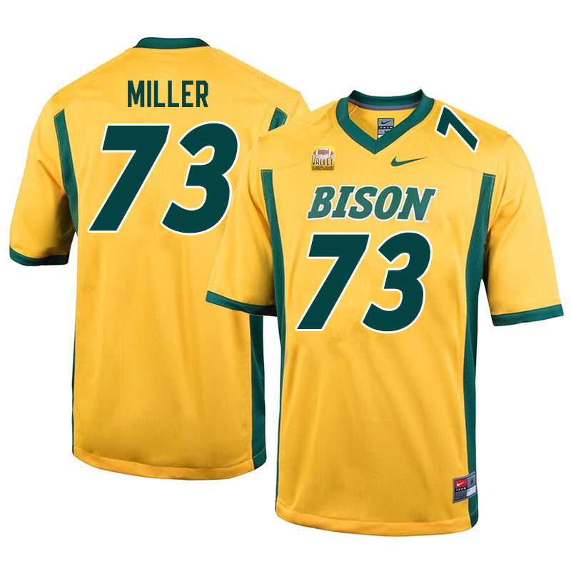 Men #73 Mason Miller North Dakota State Bison College Football Jerseys Sale-Yellow - Click Image to Close